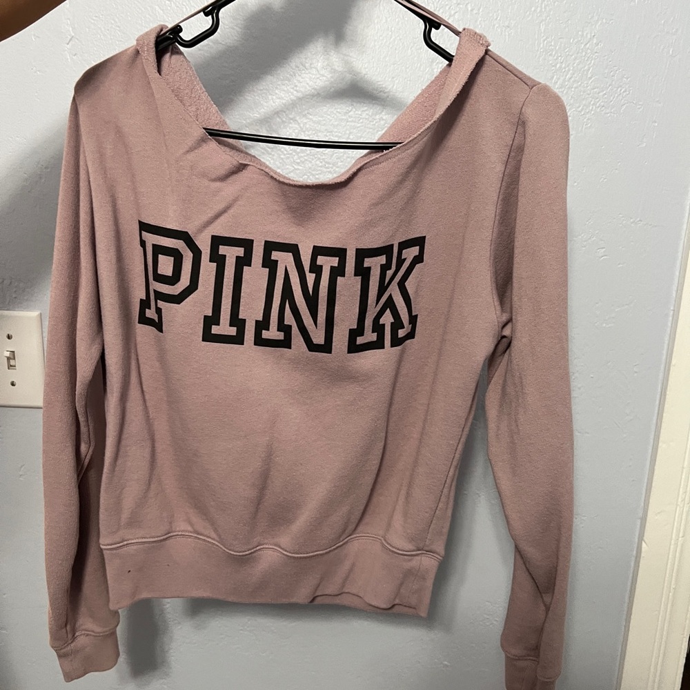 Off the shoulder sweatshirt